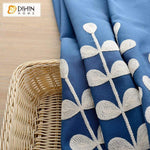 DIHIN HOME White Plants Embroidered,Blackout Grommet Window Curtain for Living Room ,52x63-inch,1 Panel Roman Shades Curtains Window Blinds custom curtains blackout curtains curtains for living room sheer curtains curtain fabric linen curtains kitchen curtains velvet curtains pinch pleat curtains bay window curtains outdoor curtains pleated curtains floral curtains dining room curtains kitchen valances drapes for bedroom patio curtains nursery curtains grommet curtains