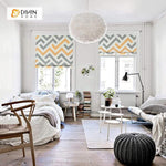 DIHIN HOME Yellow and Grey Lines Printed Roman Shades ,Easy Install Washable Curtains ,Customized Window Curtain Drape, 24"W X 64"H Roman Shades Curtains Window Blinds custom curtains blackout curtains curtains for living room sheer curtains curtain fabric linen curtains kitchen curtains velvet curtains pinch pleat curtains bay window curtains outdoor curtains pleated curtains floral curtains dining room curtains kitchen valances drapes for bedroom patio curtains nursery curtains grommet curtains