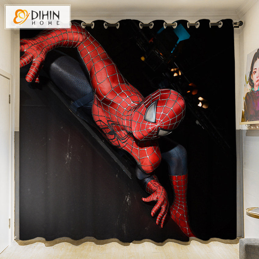 DIHINHOME Home Textile 3D Printed Curtain DIHIN HOME 3D Cartoon Printed High Blackout Curtains,Window Curtains Grommet Curtain For Living Room,1 Panel Included,DH009
