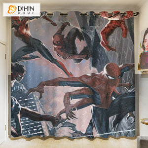 DIHINHOME Home Textile 3D Printed Curtain DIHIN HOME 3D Cartoon Printed High Blackout Curtains,Window Curtains Grommet Curtain For Living Room,1 Panel Included,DH013