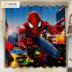 DIHINHOME Home Textile 3D Printed Curtain DIHIN HOME 3D Cartoon Printed High Blackout Curtains,Window Curtains Grommet Curtain For Living Room,1 Panel Included,DH020