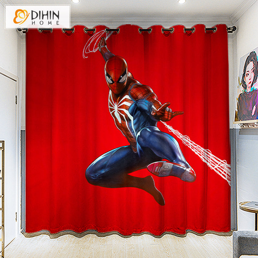 DIHINHOME Home Textile 3D Printed Curtain DIHIN HOME 3D Cartoon Printed High Blackout Curtains,Window Curtains Grommet Curtain For Living Room,1 Panel Included,DH022