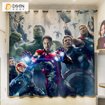 DIHINHOME Home Textile 3D Printed Curtain DIHIN HOME 3D Cartoon Printed High Blackout Curtains,Window Curtains Grommet Curtain For Living Room,1 Panel Included,DH027