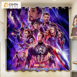 DIHINHOME Home Textile 3D Printed Curtain DIHIN HOME 3D Cartoon Printed High Blackout Curtains,Window Curtains Grommet Curtain For Living Room,1 Panel Included,DH046