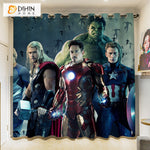 DIHINHOME Home Textile 3D Printed Curtain DIHIN HOME 3D Cartoon Printed High Blackout Curtains,Window Curtains Grommet Curtain For Living Room,1 Panel Included,DH055
