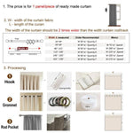 DIHIN HOME Beige High Quality Embroidery Curtain ,Blackout Curtains Grommet Window Curtain for Living Room ,52x84-inch,1 Panel