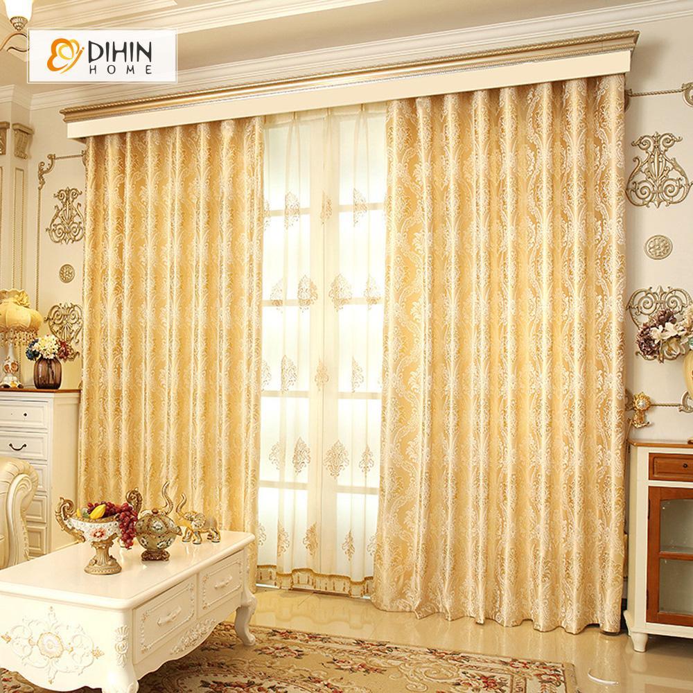 Modern Curtains for Living Dining Room European-style Window Embroidered  Curtain