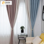 DIHIN HOME Cartoon Striped Curtain High Quality Valance ,Blackout Curtains Grommet Window Curtain for Living Room ,52x84-inch,1 Panel