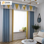 DIHIN HOME Cartoon Triange Customized Valance ,Blackout Curtains Grommet Window Curtain for Living Room ,52x84-inch,1 Panel