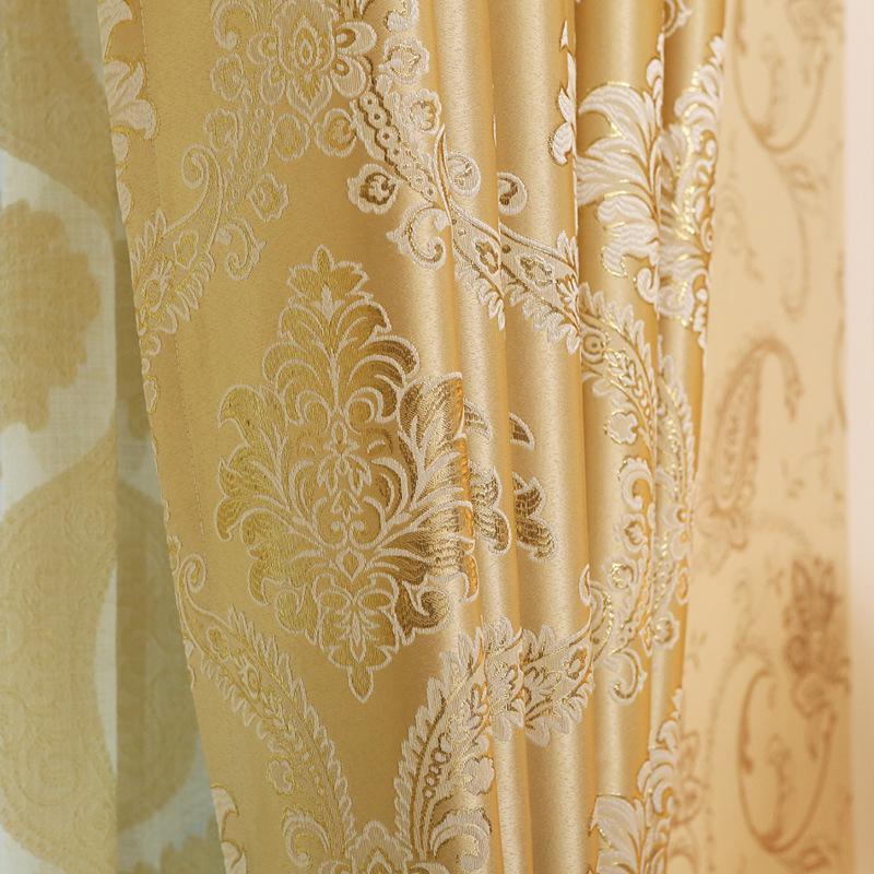 DIHINHOME Home Textile European Curtain DIHIN HOME Customize Modern Jacquard Blackout Curtains Window Drapes