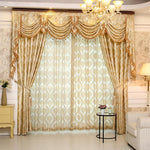 DIHINHOME Home Textile European Curtain DIHIN HOME Customize Modern Jacquard Blackout Curtains Window Drapes