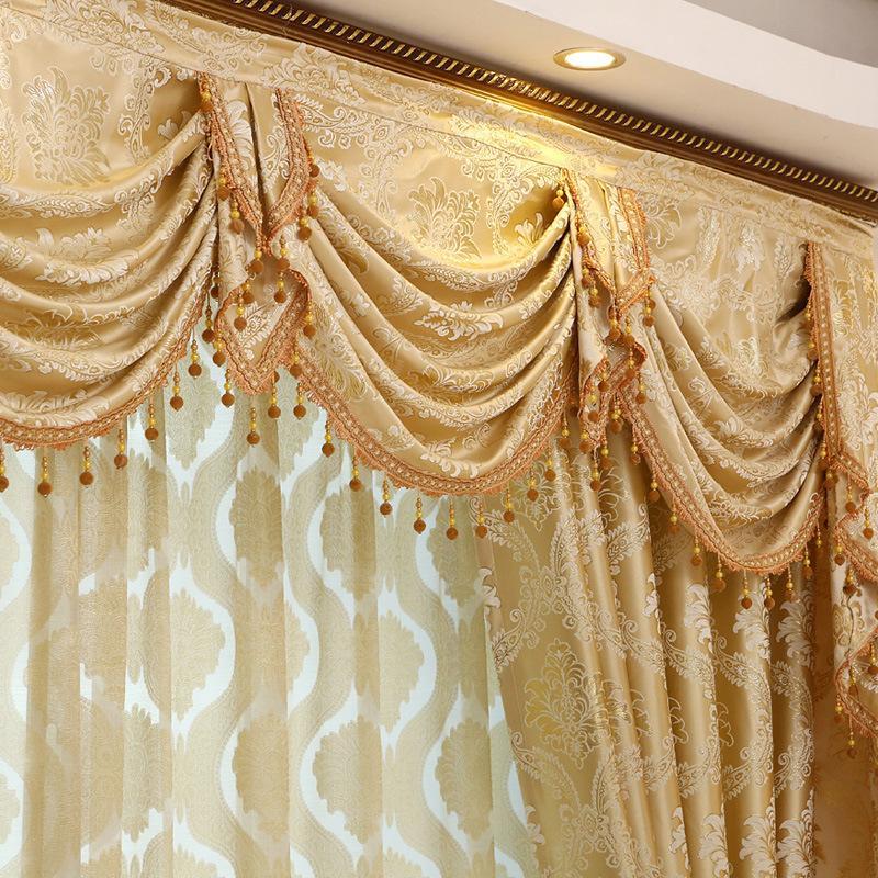 DIHINHOME Home Textile European Curtain DIHIN HOME Customize Modern Jacquard Blackout Curtains Window Drapes