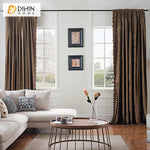 DIHINHOME Home Textile European Curtain DIHIN HOME Elegant Luxurious Brown Printed,Blackout Curtains Grommet Window Curtain for Living Room ,52x84-inch,1 Panel