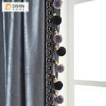 DIHINHOME Home Textile European Curtain DIHIN HOME Elegant Luxurious Printed,Blackout Curtains Grommet Window Curtain for Living Room ,52x84-inch,1 Panel