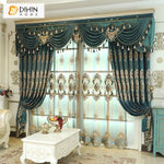 DIHIN HOME European Customized Curtains High Quality Valance ,Blackout Curtains Grommet Window Curtain for Living Room ,52x84-inch,1 Panel