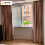 DIHINHOME Home Textile European Curtain DIHIN HOME European High Quality Velvet Baby Pink Color,Blackout Grommet Window Curtain for Living Room ,52x63-inch,1 Panel