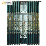 DIHINHOME Home Textile European Curtain DIHIN HOME European Luxury Customized Embroidered Curtain,Blackout Curtains Grommet Window Curtain for Living Room ,52x84-inch,1 Panel