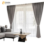 DIHINHOME Home Textile European Curtain DIHIN HOME European Luxury Silver Grey Jacquard,Blackout Grommet Window Curtain for Living Room ,52x63-inch,1 Panel