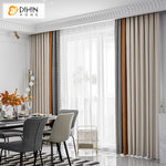 DIHIN HOME European Nordic Houndstooth Stitching Curtains,Grommet Window Curtain for Living Room ,52x63-inch,1 Panel
