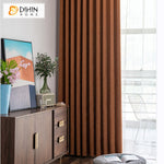 DIHIN HOME European Thickened Chenille,Blackout Curtains Grommet Window Curtain for Living Room ,52x63-inch,1 Panel