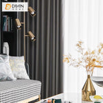 DIHINHOME Home Textile European Curtain DIHIN HOME European Thickened Particle Jacquard,Blackout Grommet Window Curtain for Living Room ,52x63-inch,1 Panel