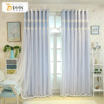 DIHINHOME Home Textile European Curtain DIHIN HOME Exquisite Fascinating Embroidered Valance,Blackout Curtains Grommet Window Curtain for Living Room ,52x84-inch,1 Panel