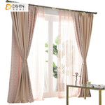 DIHINHOME Home Textile European Curtain DIHIN HOME High-end Geometric Flowers Printed,Blackout Grommet Window Curtain for Living Room ,52x63-inch,1 Panel