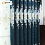 DIHINHOME Home Textile European Curtain DIHIN HOME High Quality Embroidered Valance ,Blackout Curtains Grommet Window Curtain for Living Room ,52x90-inch,1 Panel