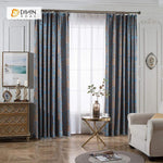 DIHINHOME Home Textile European Curtain DIHIN HOME Luxurious Jacquard ,Cotton Linen ,Blackout Grommet Window Curtain for Living Room ,52x63-inch,1 Panel