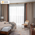 DIHINHOME Home Textile European Curtain DIHIN HOME Luxury 3 Colors Fabrics Jacquard,Blackout Grommet Window Curtain for Living Room ,52x63-inch,1 Panel