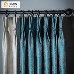 DIHINHOME Home Textile European Curtain DIHIN HOME Luxury European Jacquard,Blackout Curtains Grommet Window Curtain for Living Room ,52x63-inch,1 Panel