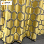 DIHINHOME Home Textile European Curtain DIHIN HOME Luxury European Jacquard Curtains,Blackout Grommet Window Curtain for Living Room ,52x63-inch,1 Panel
