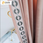 DIHIN HOME Luxury European Velvet Cloth Pink Color Customized Curtains,Blackout Grommet Window Curtain for Living Room ,52x63-inch,1 Panel