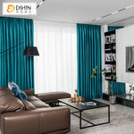 DIHIN HOME Luxury Fashion Velvet Fabric,Blackout Curtains Grommet Window Curtain for Living Room ,52x63-inch,1 Panel