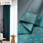 DIHINHOME Home Textile European Curtain DIHIN HOME Luxury Retro Blackout Curtains,Grommet Window Curtain for Living Room ,52x63-inch,1 Panel