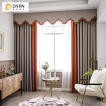 DIHINHOME Home Textile European Curtain DIHIN HOME Luxury Window Curtain Customized Valance ,Blackout Curtains Grommet Window Curtain for Living Room ,52x84-inch,1 Panel