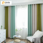 DIHIN HOME Modern Colorful Curtain,Grommet Window Curtain for Living Room,52x63-inch,1 Panel