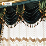 DIHINHOME Home Textile European Curtain DIHIN HOME Velvet Valance ,Blackout Curtains Grommet Window Curtain for Living Room ,52x84-inch,1 Panel