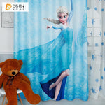 DIHINHOME Home Textile Kid's Curtain DIHIN HOME 3D Printed Cartoon Frozen Blackout Curtains,Window Curtains Grommet Curtain For Living Room ,39x102-inch,2 Panels Included
