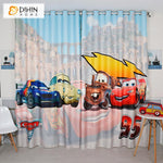 DIHINHOME Home Textile Kid's Curtain DIHIN HOME 3D Printed Fashion Cars Blackout Curtains,Window Curtains Grommet Curtain For Living Room ,39x102-inch,2 Panels Included