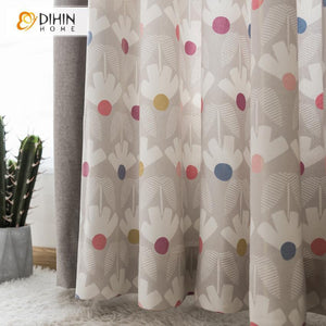 DIHINHOME Home Textile Kid's Curtain DIHIN HOME Cartoon Children Room Spliced Curtains，Blackout Grommet Window Curtain for Living Room ,52x63-inch,1 Panel