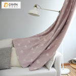 DIHINHOME Home Textile Kid's Curtain DIHIN HOME Cartoon Chilidren Pink Heart Jacquard,Blackout Grommet Window Curtain for Living Room ,52x63-inch,1 Panel