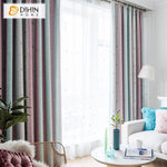 DIHINHOME Home Textile Kid's Curtain DIHIN HOME Cartoon Cotton Linen Embroidered Curtains，Blackout Grommet Window Curtain for Living Room ,52x63-inch,1 Panel Roman Shades Window Curtains Curtains Window Blinds Curtains Drapes