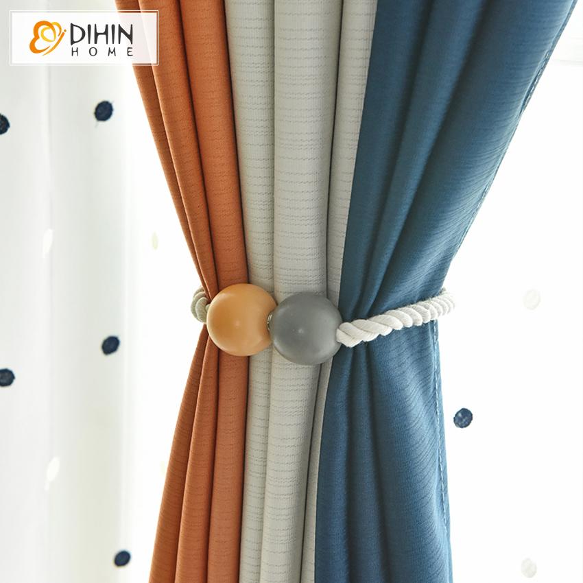 DIHIN HOME Cartoon Sailing Boat Curtain With Valance,Blackout Curtains Grommet Window Curtain for Living Room ,52x84-inch,1 Panel