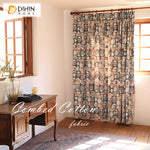 DIHINHOME Home Textile Kid's Curtain DIHIN HOME Cartoon Thick Fabric Fish Jacquard,Blackout Grommet Window Curtain for Living Room ,52x63-inch,1 Panel