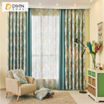 DIHIN HOME Tropical Banana Leaves Printed,Blackout Grommet Window Curtain for Living Room ,52x63-inch,1 Panel