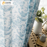 DIHINHOME Home Textile Modern Curtain Copy of DIHIN HOME Luxury High Quality Blue Geometry Jacquard,Blackout Grommet Window Curtain for Living Room ,52x63-inch,1 Panel