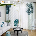DIHINHOME Home Textile Modern Curtain DIHIN HOME 3D Printed Banana Tree Blackout Curtains,Window Curtains Grommet Curtain For Living Room ,39x102-inch,2 Panels Included