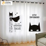 DIHINHOME Home Textile Modern Curtain DIHIN HOME 3D Printed Batman Blackout Curtains,Window Curtains Grommet Curtain For Living Room ,39x102-inch,2 Panels Included