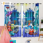 DIHINHOME Home Textile Modern Curtain DIHIN HOME 3D Printed Cartoon Cars Blackout Curtains ,Window Curtains Grommet Curtain For Living Room ,39x102-inch,2 Panels Included